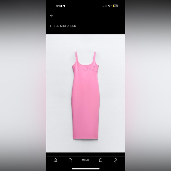 NWT ZARA MIDI DRESS - Picture 1 of 3